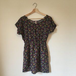 Xhilaration flower print mini dress - M